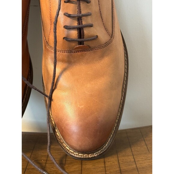 Vince Camuto Mens Brown Leather Oxford Dress Shoes Size 12 M Lace Up main image 4